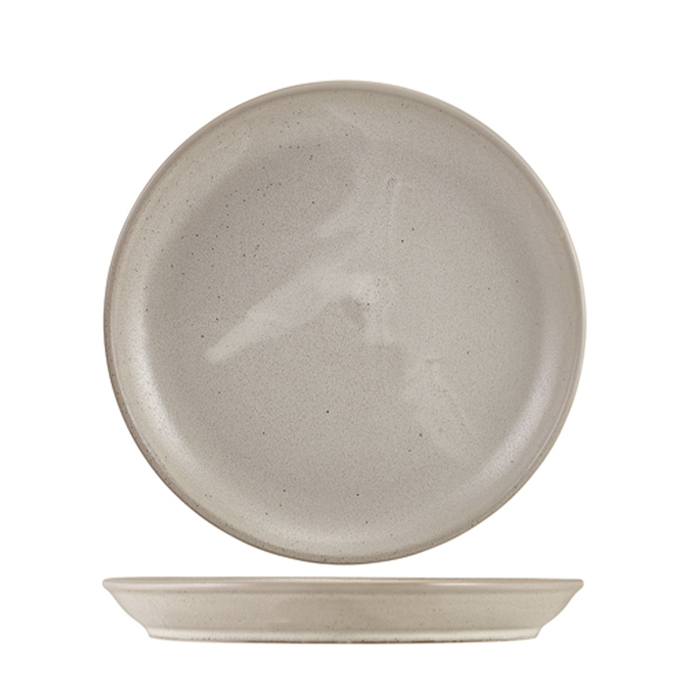 Тарелка круглая 24 см, Terra Stoneware Antigo Cinza, GenWare