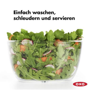 Сушилка для салата маленькая 2,7 л с крышкой OXO