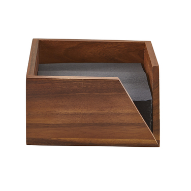 Диспенсер для серветок 18.6*18.6*h 10 см, Acacia Wood, Genware