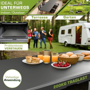 Складной стол 180x75 см tillvex