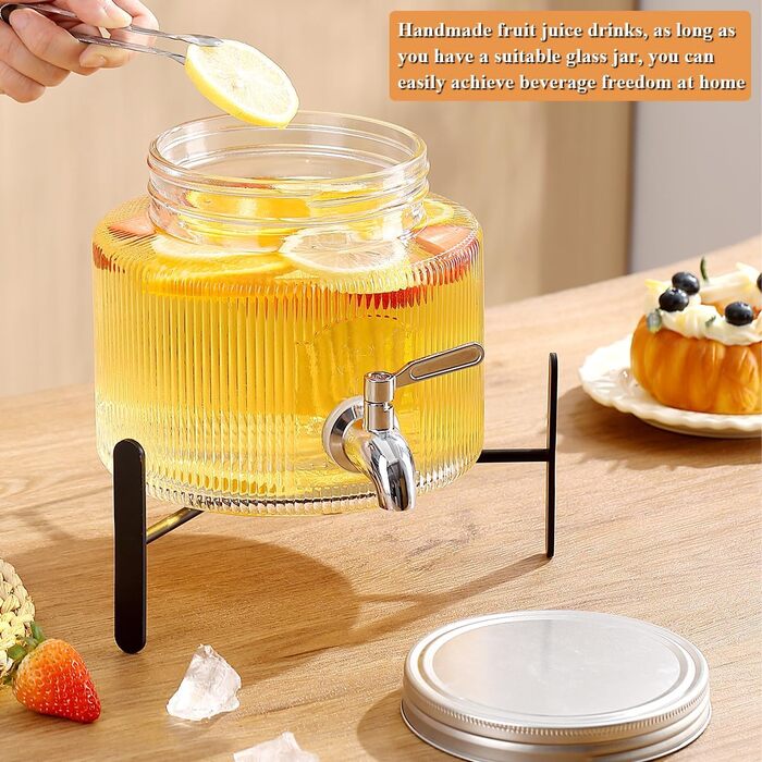 Стеклянный диспенсер для напитков 2,5л ReaNea