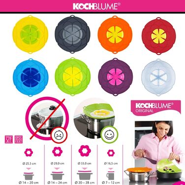 Кришка із захистом від википання у формі квітки 33 см Kochblume