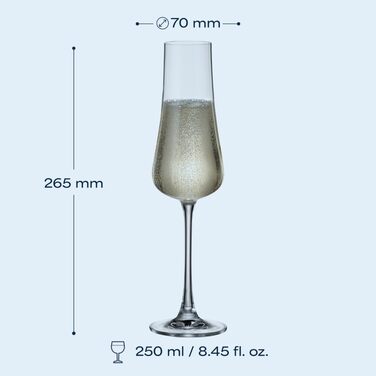 Набір з 6 келихів 250 мл BOHEMIA CZECH REPUBLIC