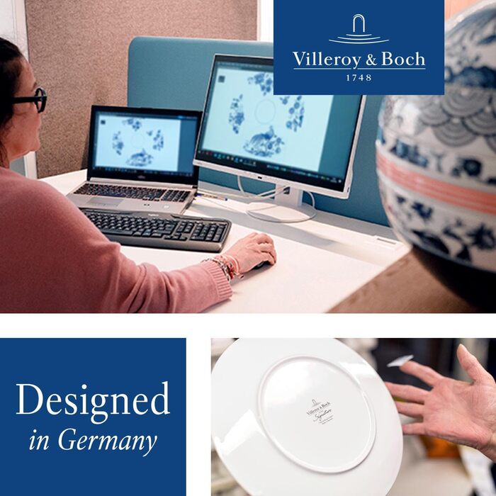 Набір столових приборів на 12 персон, 70 предметів, часткова позолота Ella Villeroy & Boch