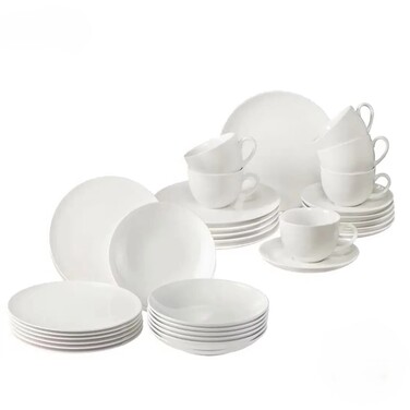 Набор столовой посуды на 6 персон, 30 предметов, белые New Fresh Basic Villeroy & Boch