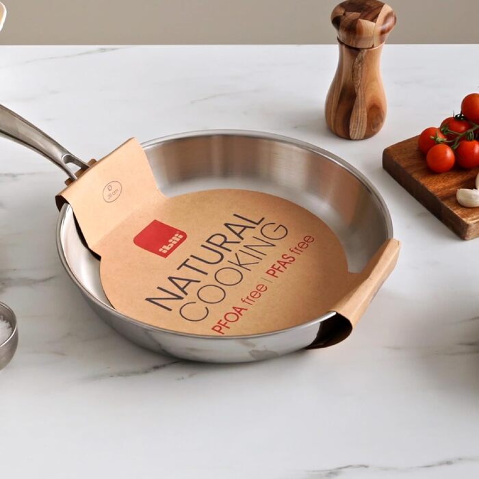 Сковорода тришарова 24 см, нержавіюча сталь Ibili