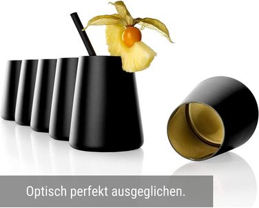 Набор стаканов 380 мл, 6 предметов, черный/золотистый Power Stölzle Lausitz