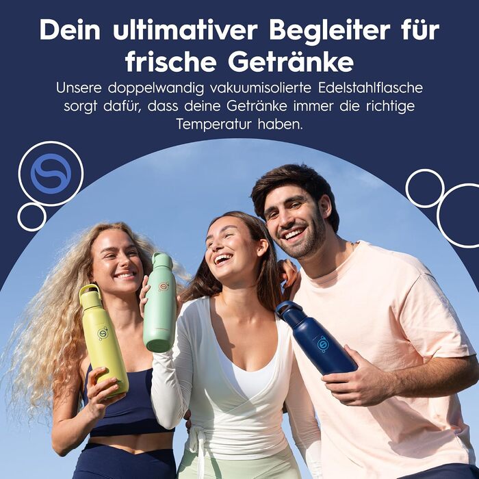 Бутылка для газированной воды 0,9 л, темно-синяя Fizz & Go SodaStream