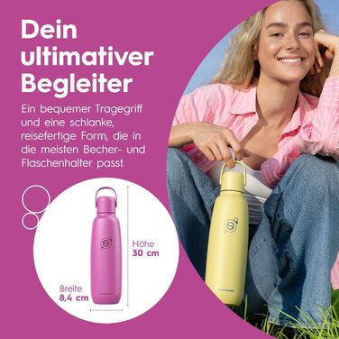 Бутылка для газированной воды 0,9 л, кораллово-красная Fizz & Go SodaStream