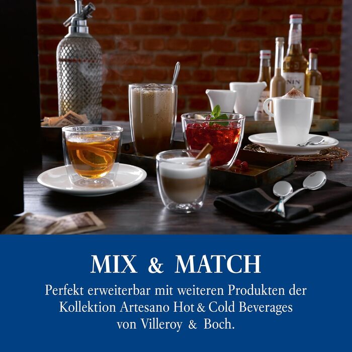 Набір із 2 скляних чашок для лате макіато 360 мл Artesano Hot & Cold Beverages Villeroy & Boch