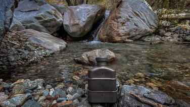 Титанова фляга для кемпінгу 1,1 л Boundless Voyage