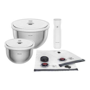 Стартовый набор для вакуумирования, 9 предметов, нержавеющая сталь Fresh & Save Zwilling