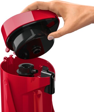 Tefal Термос Ponza Pump, 1.9л, пластик, скло, червоний