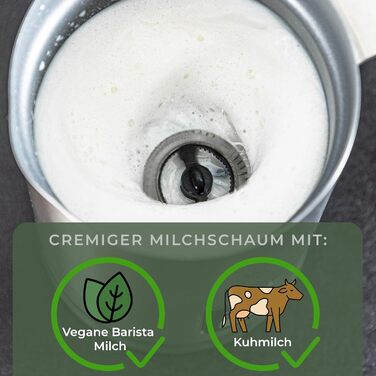 Вспениватель молока электрический на 2 чашки капучино WALDWERK