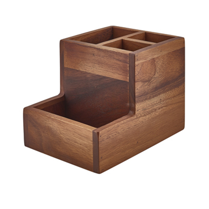 Держатель для столовых приборов, 4 отделения, 20*14.5*14.5 см, Acacia Wood, GenWare
