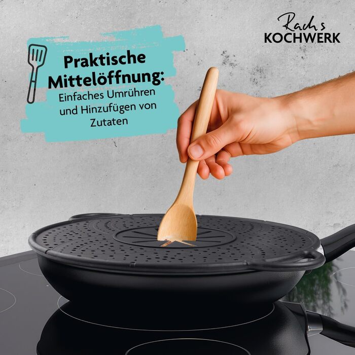 Силиконовая брызгозащитная крышка для сковородок/кастрюль 30 см Kochwerk