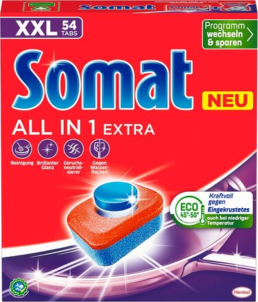 Таблетки для посудомийної машини 54 шт All in 1 Extra Somat