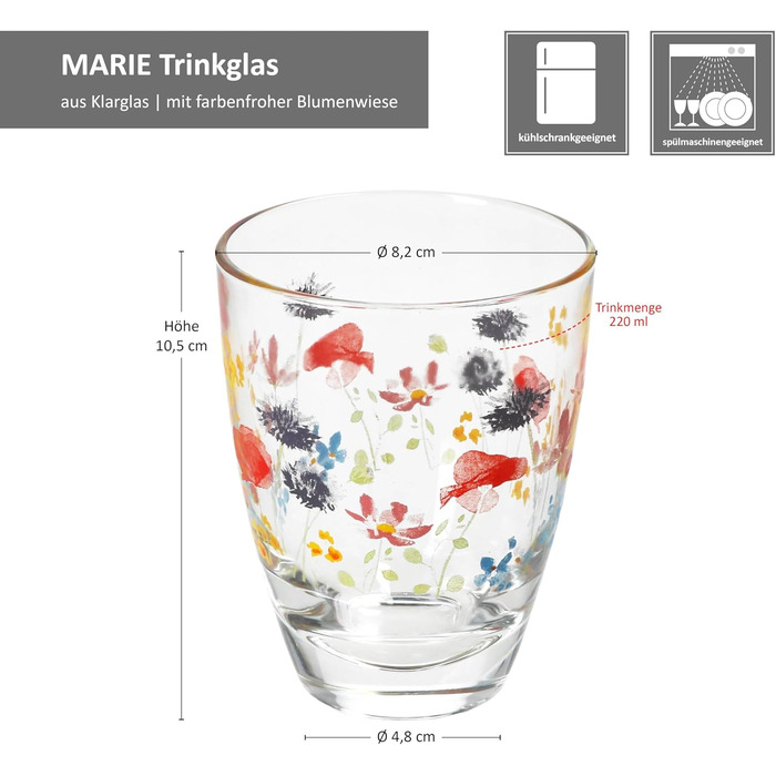 Набір склянок з 6 предметів 220 мл MamboCat