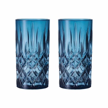 Набір склянок для лонгдринків 395 мл, 2 предмети, синій Noblesse Nachtmann