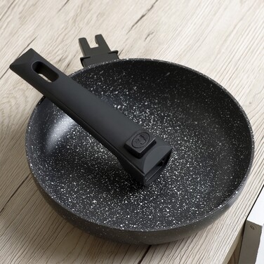 Сковорідка для смаження Fissman FIORE 26x5,2 см зі знімною ручкою (14294)