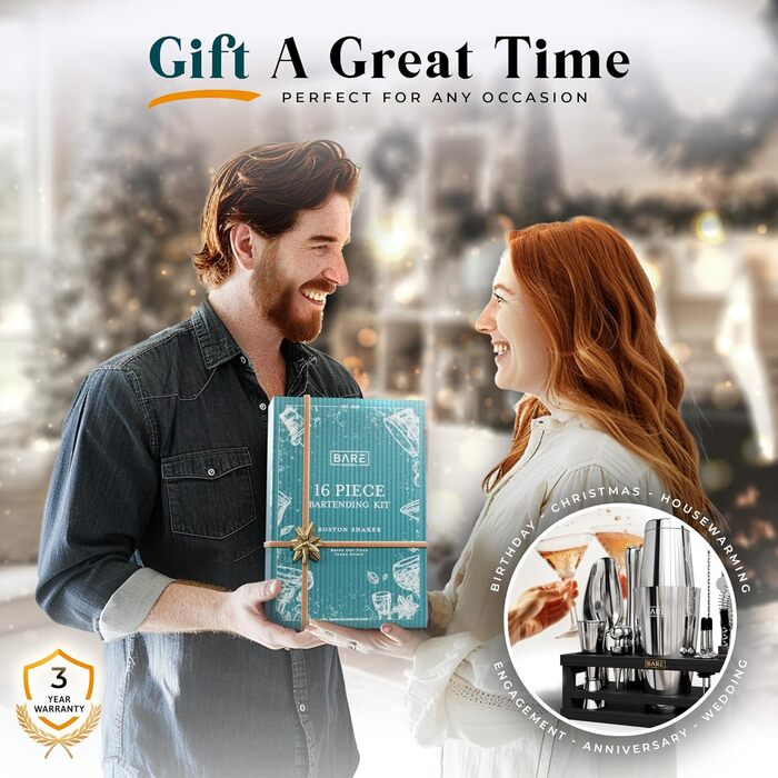 Набір для коктейлів 16 предметів Bare Barrel