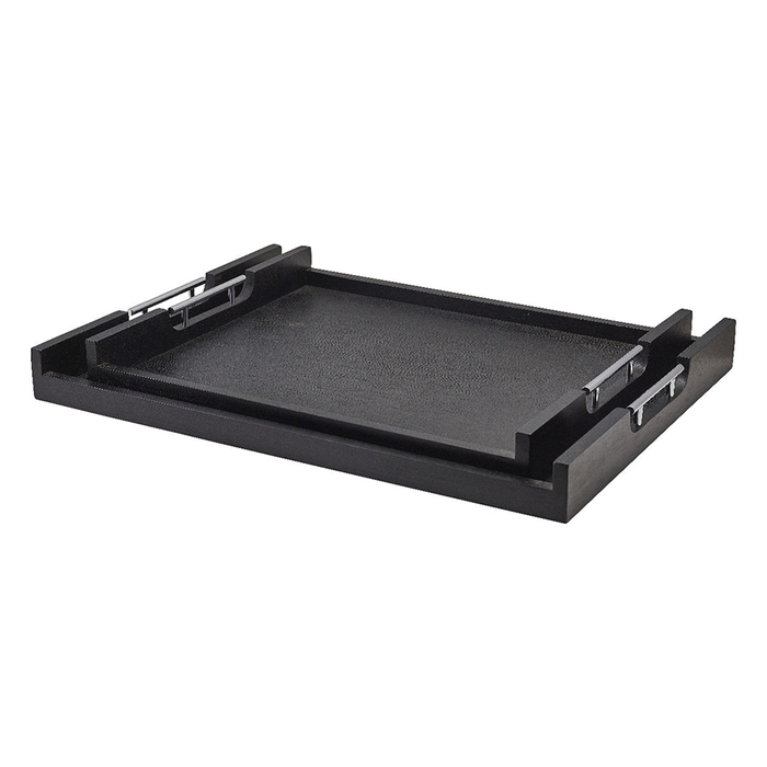 Піднос 65*49 см, дерев'яний, чорний, Solid Black, GenWare