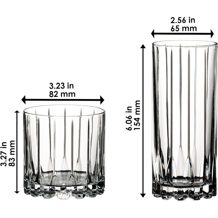 Набор стаканов для виски и лонг-дринков, 8 предметов Drink Specific Glassware Riedel