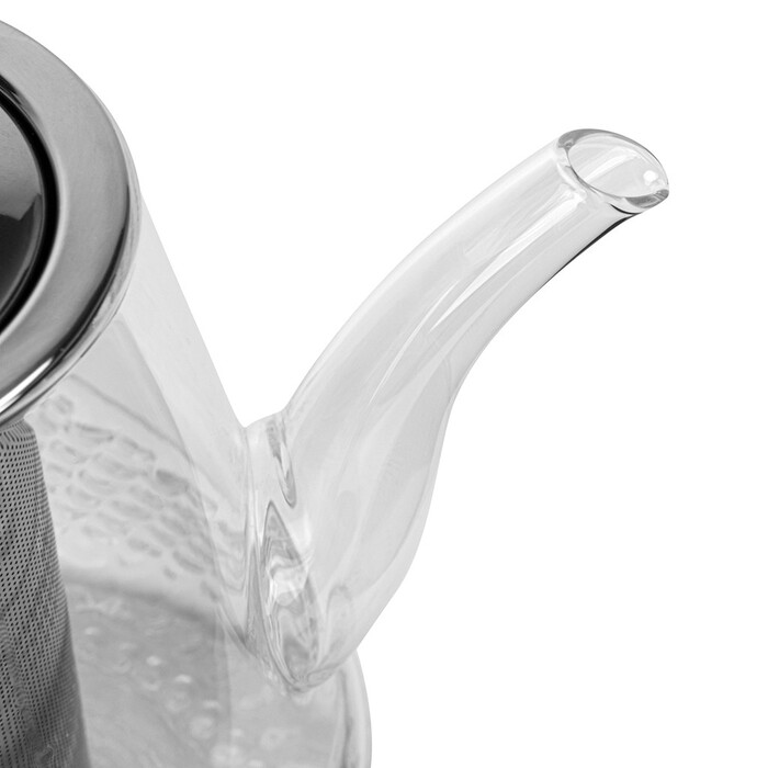 Чайник для заварювання Fissman 600 мл зі сталевим фільтром жаростійке скло (9172)