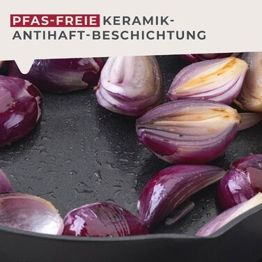 Сковорода 24 см глибока з керамічним покриттям, чорна Highrise Fackelmann