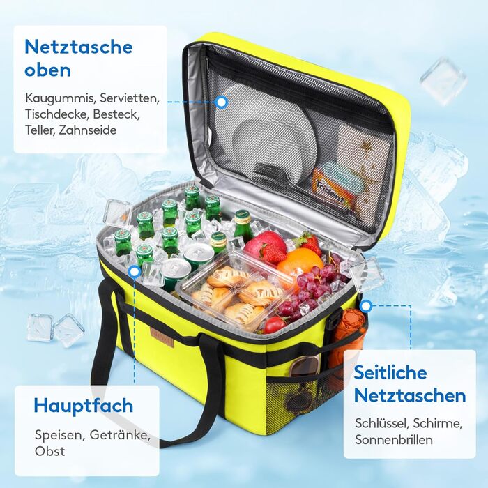 Термосумка 30 л яблучно-зелений Lifewit