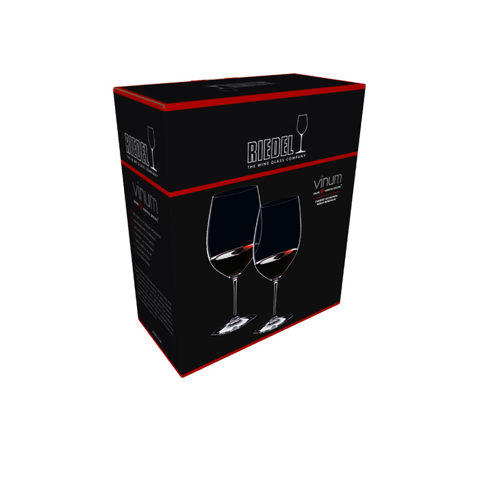 Набір з келихів для червоних вин з серветкою 3 предмети Vinum Riedel