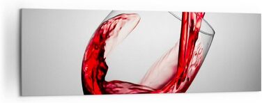 Картина на полотні з келихом вина 160 x 50 см ARTTOR