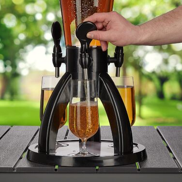 Диспенсер для напоїв з 3 кранами 4 л Relaxdays