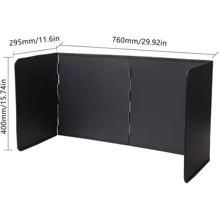 Портативний захист від бризок для приготування їжі 76 х 29,5 х 40 см hicoosee