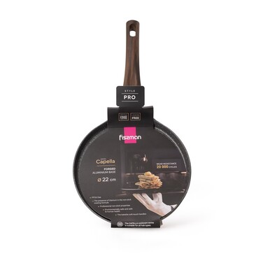 Сковорідка Fissman для млинців CAPELLA 22 см алюміній з антиприг. покриттям (14948)