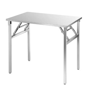 Складаний стіл з нержавіючої сталі 100 x 60 х 86 см FINEUNAN