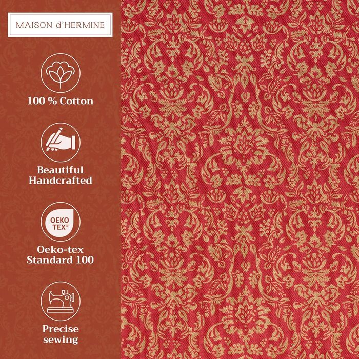 Бавовняні килимки для серветок, набір з 4 шт. , декоративні килимки для серветок, пасхальні килимки, що миються, для свят, вечерь, весни, літа (33 см x 48 см) (031 - Софія), 39Hermine 100