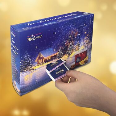 Рождественский адвент-календарь, 48 чайных пакетиков в 24 разновидностях Meßmer