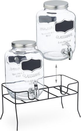 Набор диспенсеров для напитков 2 шт 4 л Relaxdays