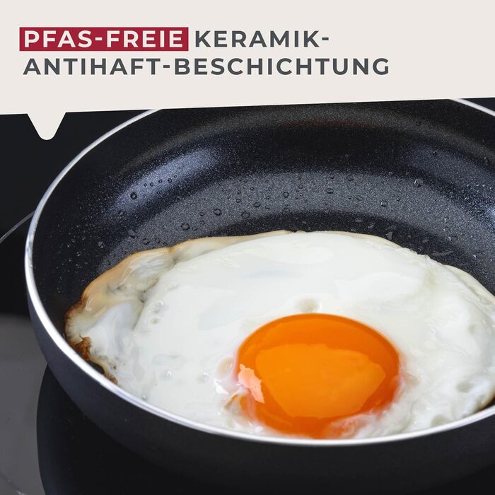 Сковорода 14 см з керамічним покриттям, чорна Highrise Fackelmann