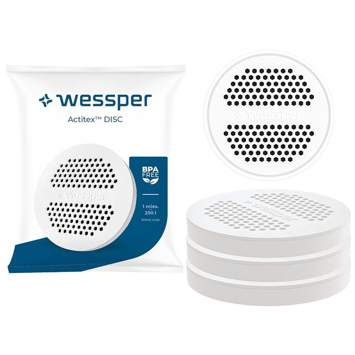 Стеклянный графин с крышкой и 4 фильтрами 1 л Wessper