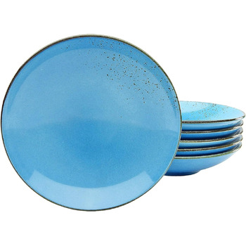 Тарелка для супа 22 см, набор 6 предметов, синий Nature Collection Creatable