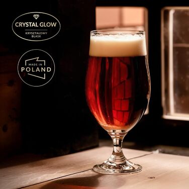 Набор элегантных бокалов для пива 480 мл Krosno