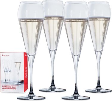 Набор из 4 предметов для мартини, хрустальный бокал, 260 мл, Willsberger Anniversary, 1416150 (Champanger Glasses)