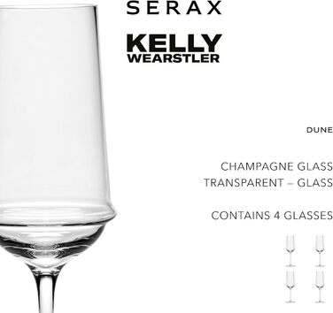 Елегантні келихи для шампанського 4 шт 400 мл Serax