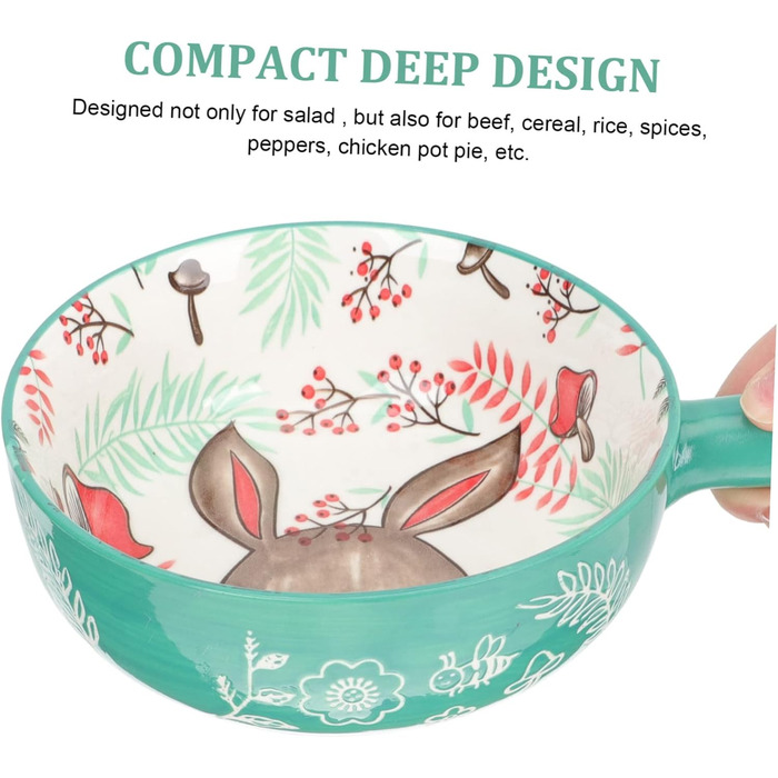 Миска для супу з ручкою TOPBATHY