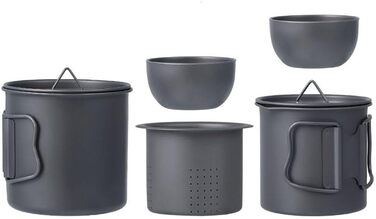 Титановый производный чайный набор 5 предметов NiuLumea