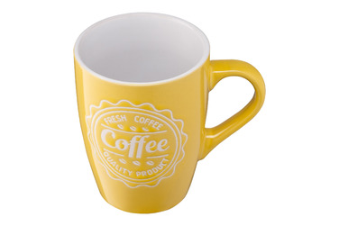 ARDESTO Чашка Coffee, 330 мл, желтая, керамика