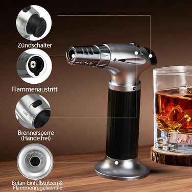 Набор для копчения виски с факелом 6 вкусов ASOVNIS