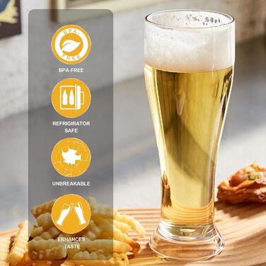 Набір склянок для пива 4 шт по 480 мл HAHASHOW